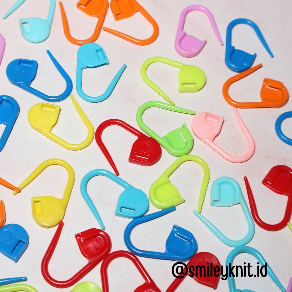 Jual Bisa Pilih Warna Penanda Rajutan Peniti Locking Stitch Crochet ...