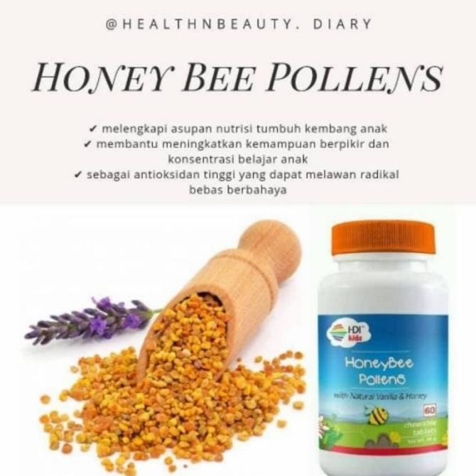 Jual KUALITAS TERBAIK!! HONEY BEE POLLEN HDI 60 TAB 2024 VITAMIN IMUNE ...