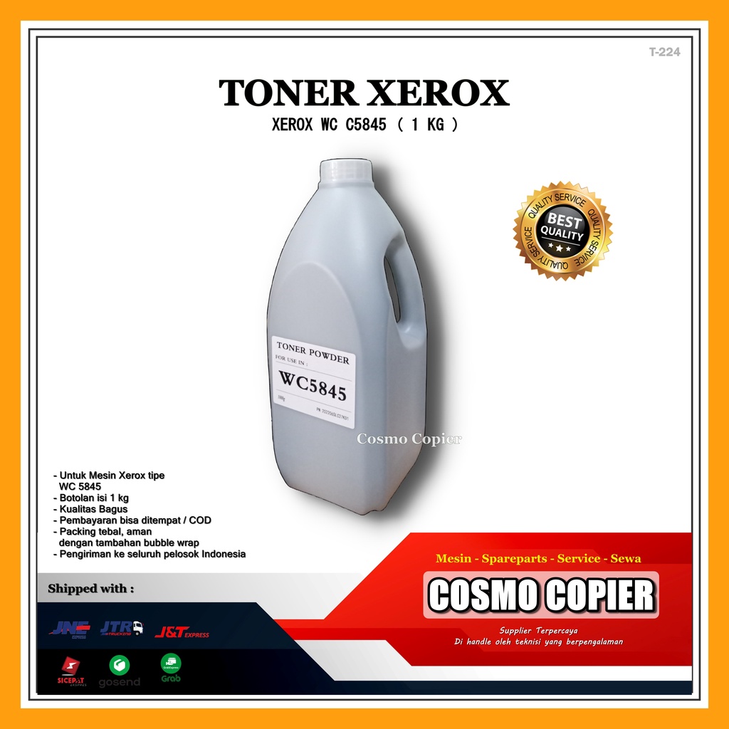 Jual TONER XEROX Refill Powder WC C5845 1 KG ( Botol ) | Shopee Indonesia