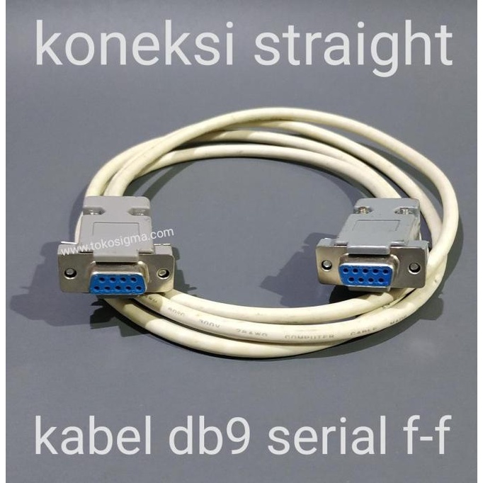 Jual KABEL Data Com SERIAL RS-232 DB9 9 pin F-F Female Female Rakitan ...