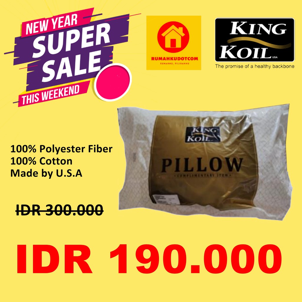Jual BANTAL KING KOIL KING KOIL FIBER PILLOW Shopee Indonesia