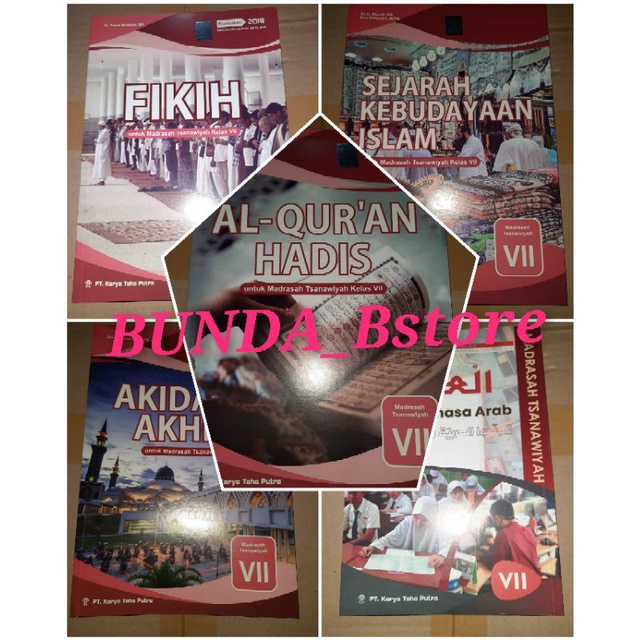 Jual BAHASA ARAB AL QURAN HADIS SKI AKIDAH AKHLAK FIKIH SMP MTS KELAS 7 ...