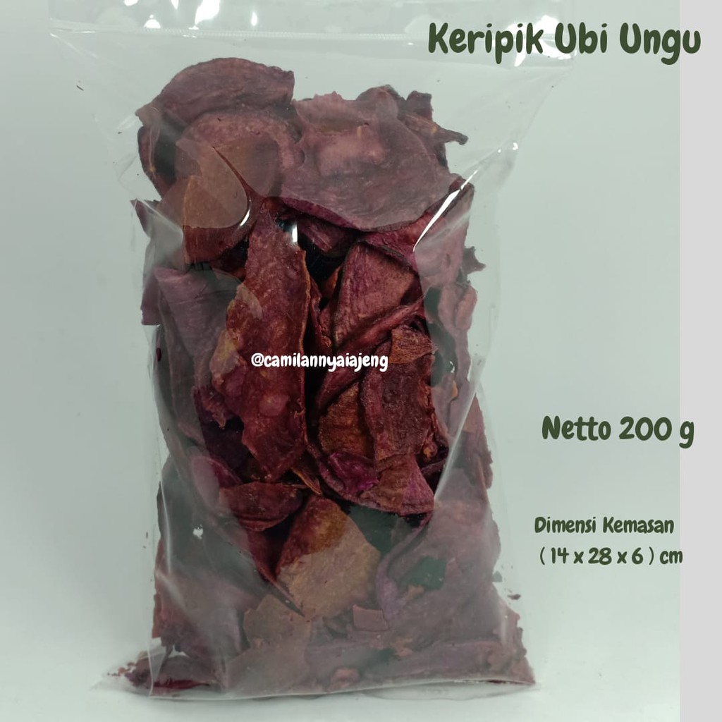 Jual Keripik Tela Ubi Ungu Jajanan Tradisional Manis Gurih 200 G Shopee Indonesia 1613