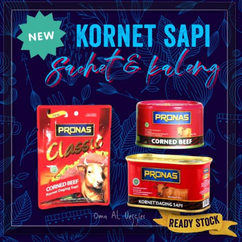 Jual Pronas Kornet Sapi Original Sachet Dan Kaleng 120 Gr And 198 Grcorned Beef Shopee Indonesia 7197