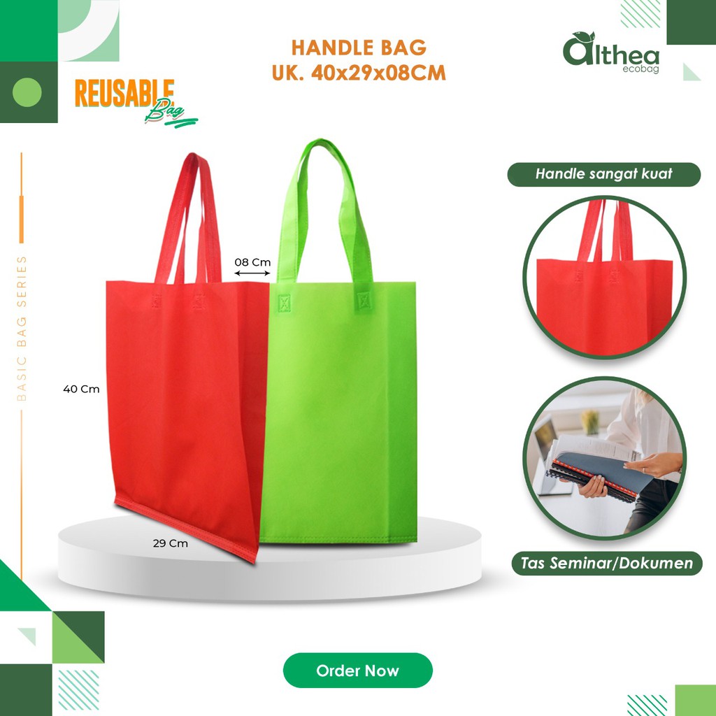Jual ALTHEA Tas Seminar Tas Kain Spunbond Tas Spunbond Polos Tas
