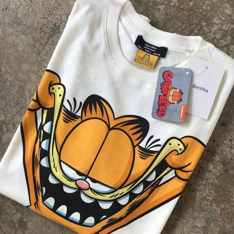 Jual 1 Bershka Mandalorian Garfield Tee Overzied BF Tshirt Baggy