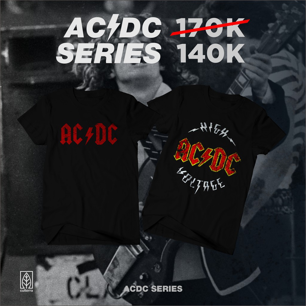 Jual KAOS BAND / KAOS ACDC / BAJU BAND / ACDC SERIES | Shopee Indonesia