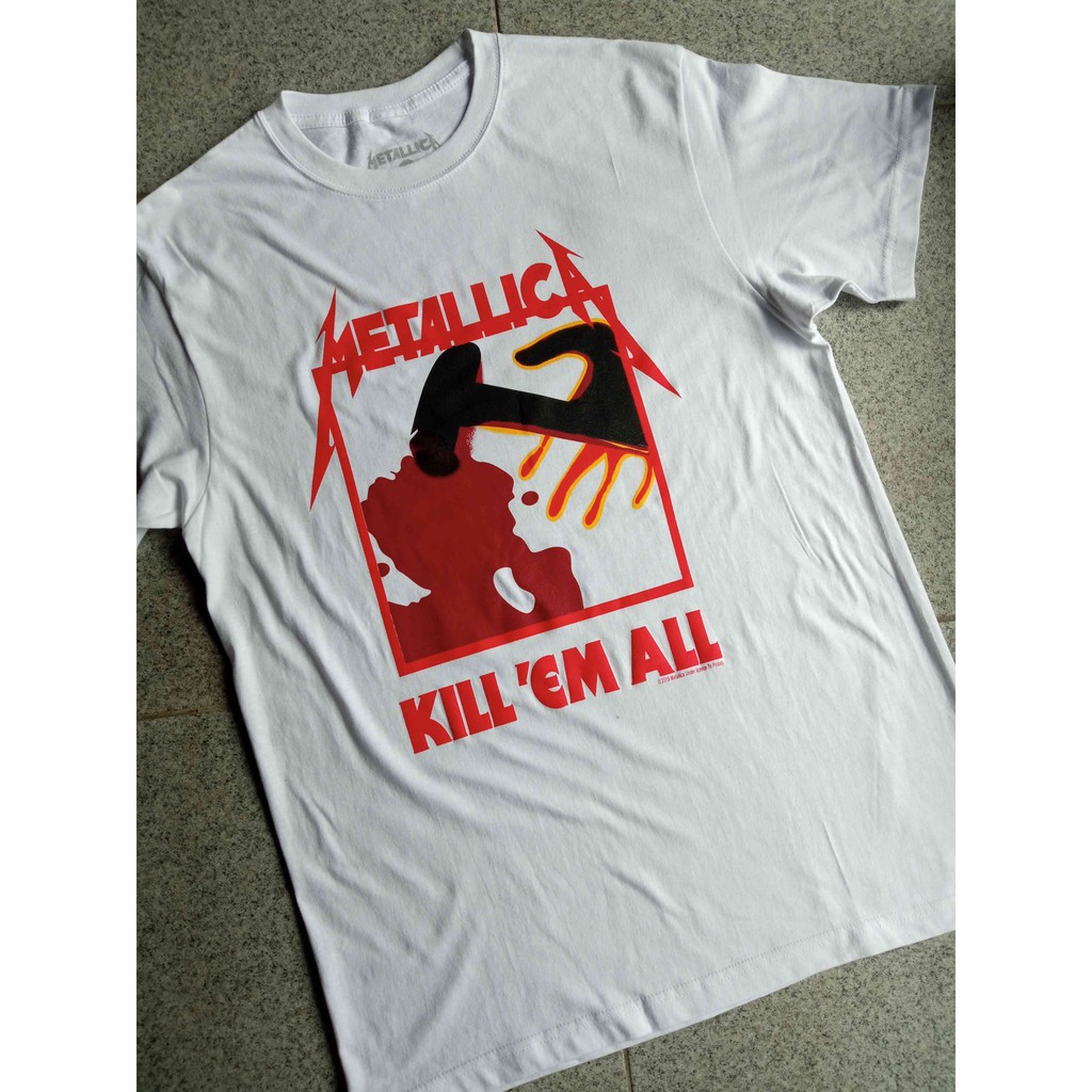 Jual metallica kill 'em all white | Shopee Indonesia