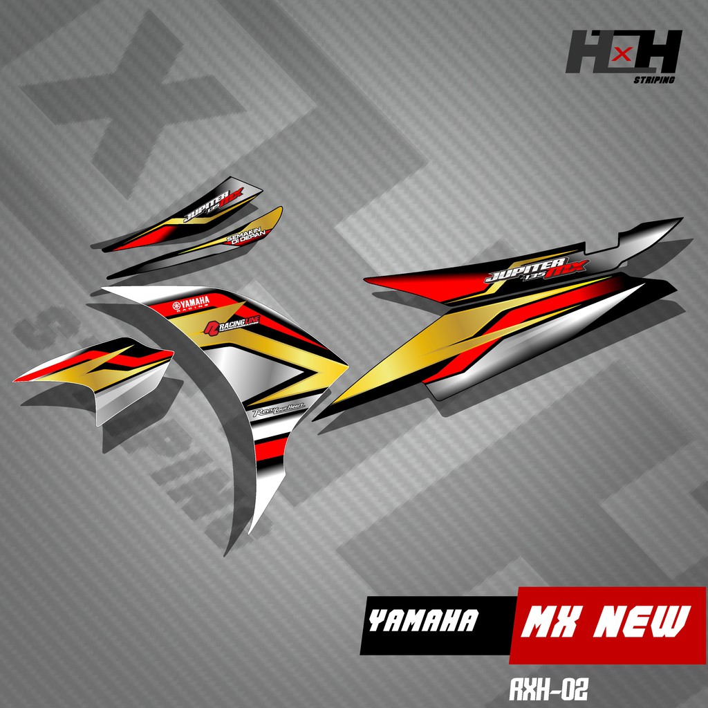 Jual Stiker Striping JUPITER MX 135 NEW - 02 Desain Racing | Shopee ...