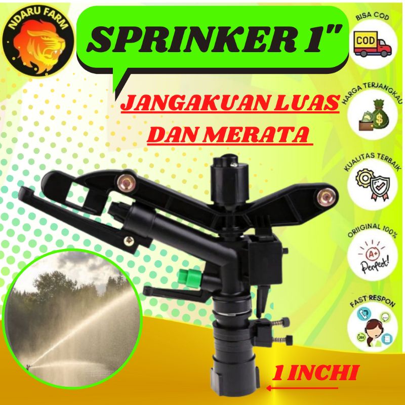 Sprinkler 1 Inci Alat Irigasi Bisa Berputar 360 NDARUFARM