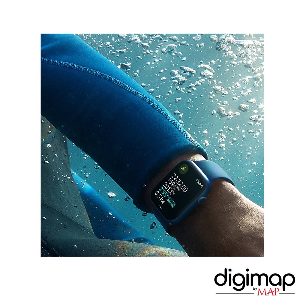 AppleWatch Series 7 見渡せる GPS+Cellular 41mmブルー