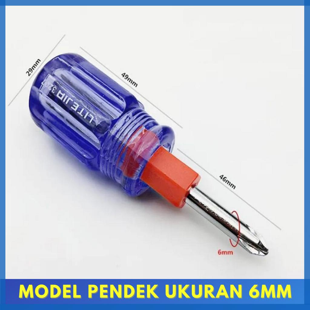 Jual Obeng Bolak Balik Plus Minus Min Panjang Magnet 3mm 5mm 6mm / Set ...