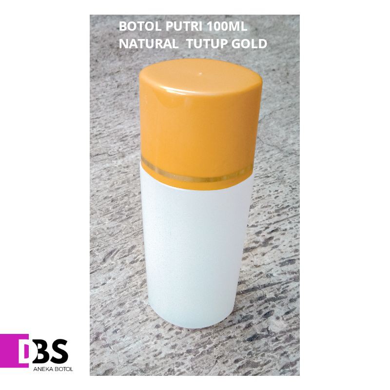 Jual BOTOL HDPE PUTRI 100ML TUTUP GOLD / BOTOL LOTIONS 100ML | Shopee ...