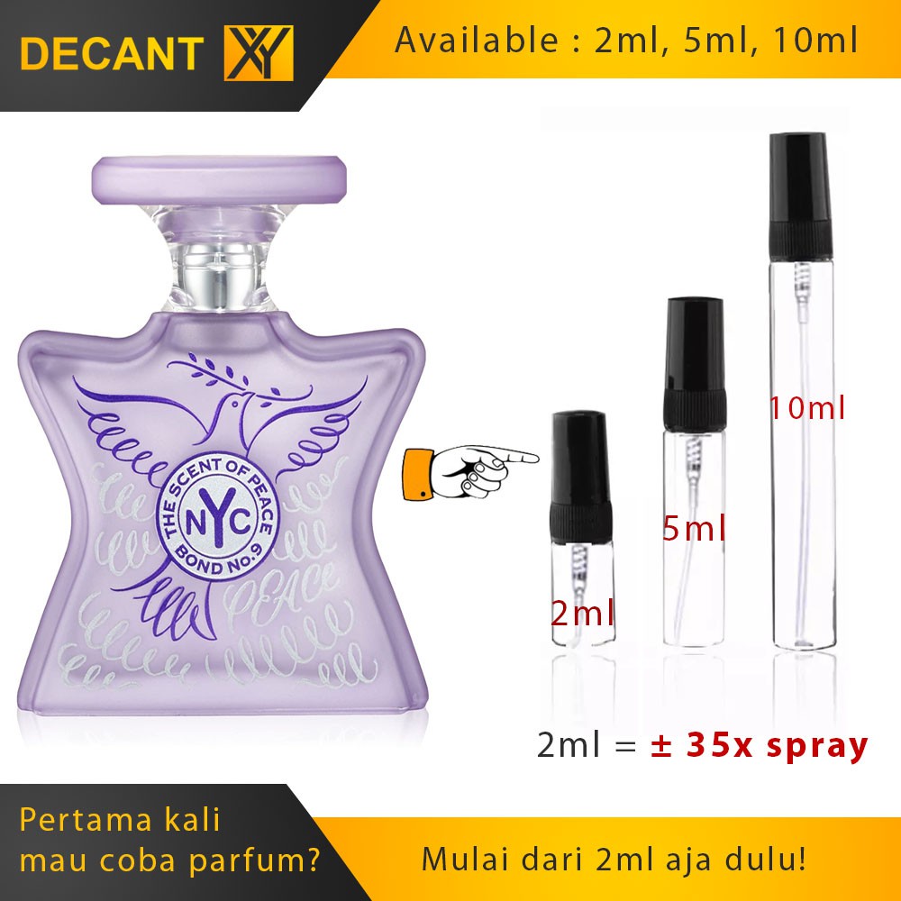 Jual Decant Parfum Bond No.9 Scent of Peace EDP Women 5ml 10ml 2ml