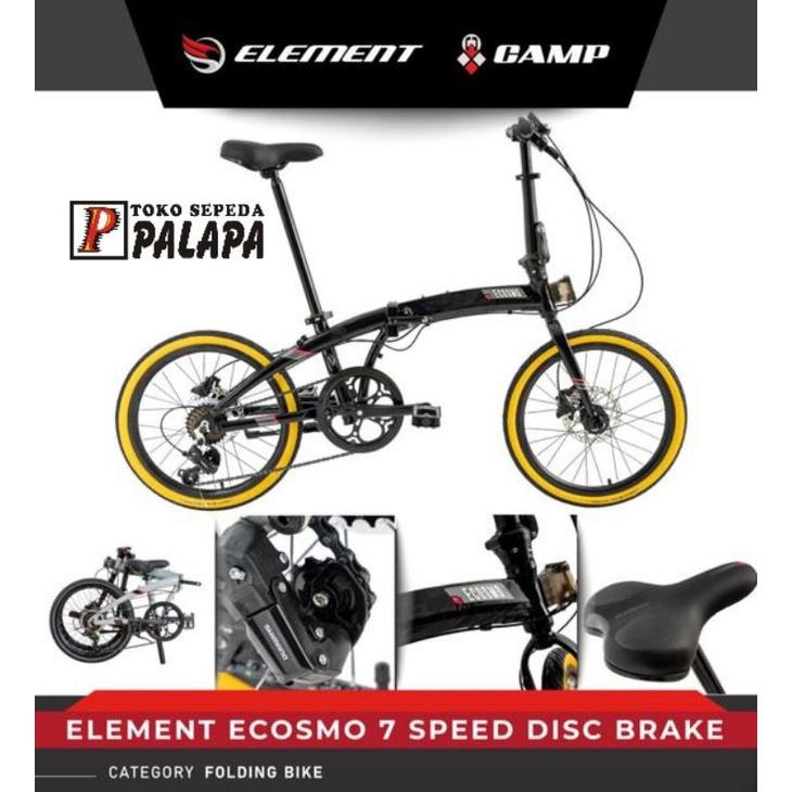 Jual SEPEDA LIPAT 20 ELEMENT ECOSMO 7 2022 SELI FOLDING BIKE Shopee Indonesia