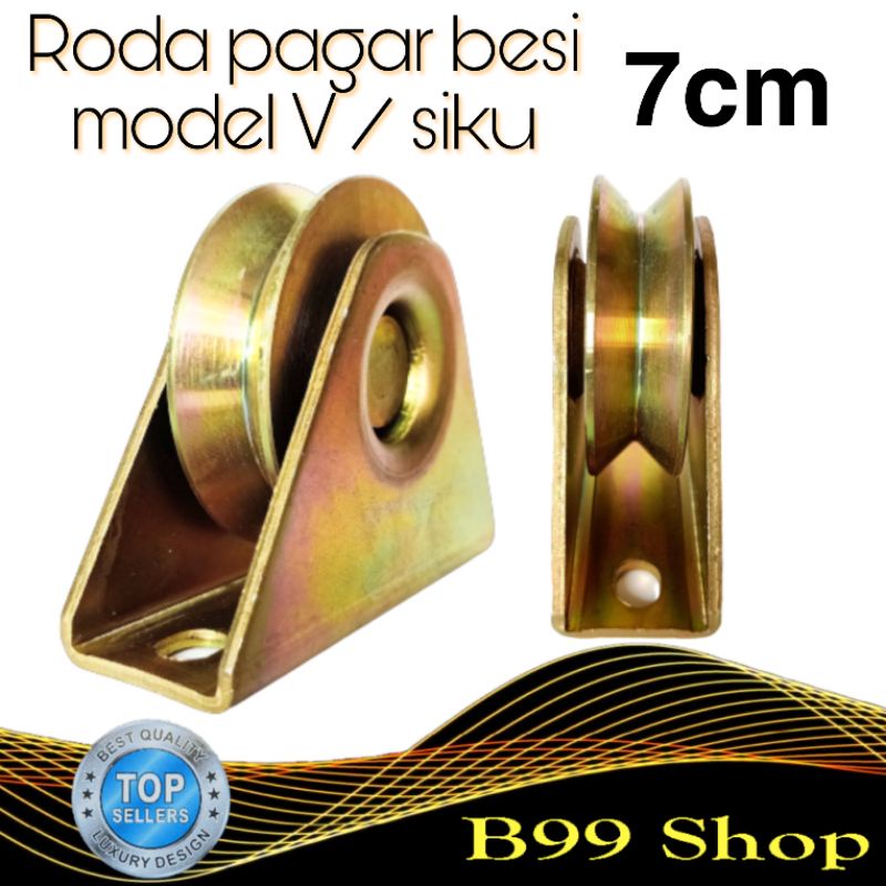 Jual Roda Pagar Besi Model V / Siku 7 Cm | Shopee Indonesia