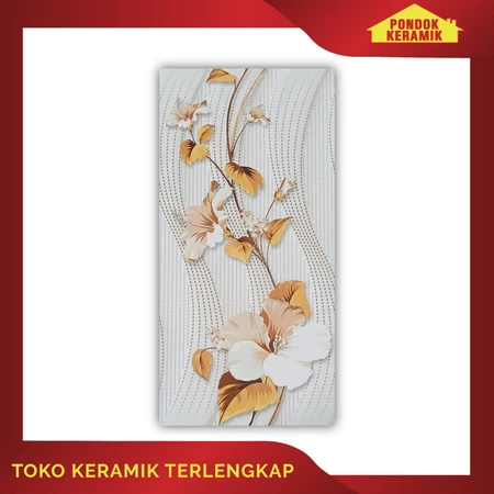 KERAMIK DINDING AGATTE 25X50 LILAC BROWN