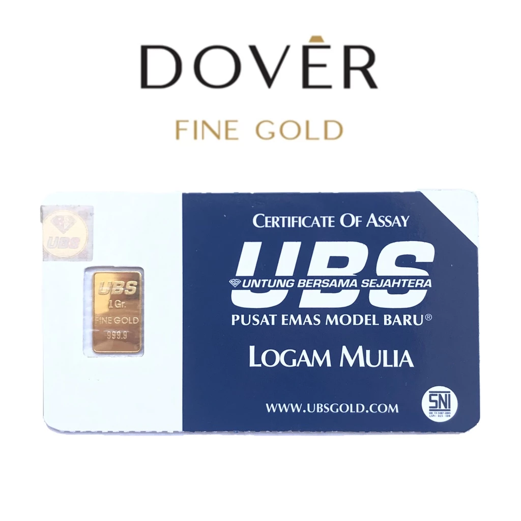 Logam mulia UBS fine gold bar