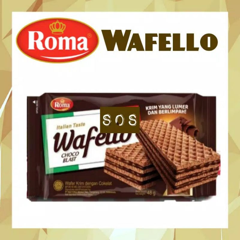Jual Wafer Roma Wafello Makanan Ringan | Shopee Indonesia