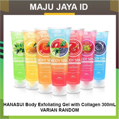 Jual HANASUI Body Exfoliating Gel with Collagen 300mL Halal Original