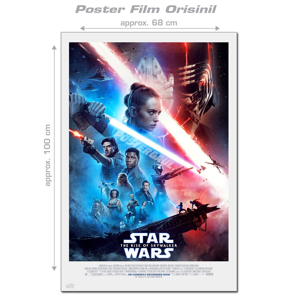 Jual Poster Film STAR WARS: RISE OF THE SKYWALKER - original Indonesian ...