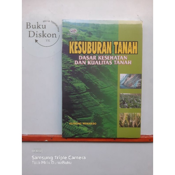 Jual Buku Origional Kesuburan Tanah Dasar Kesehatan Dan Kualitas Tanah ...