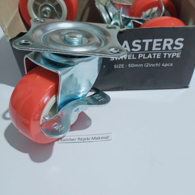 Jual Roda Caster Hidup Rem Mm Inci Kaki Roda Etalase Troli Asli Fukuda Shopee Indonesia