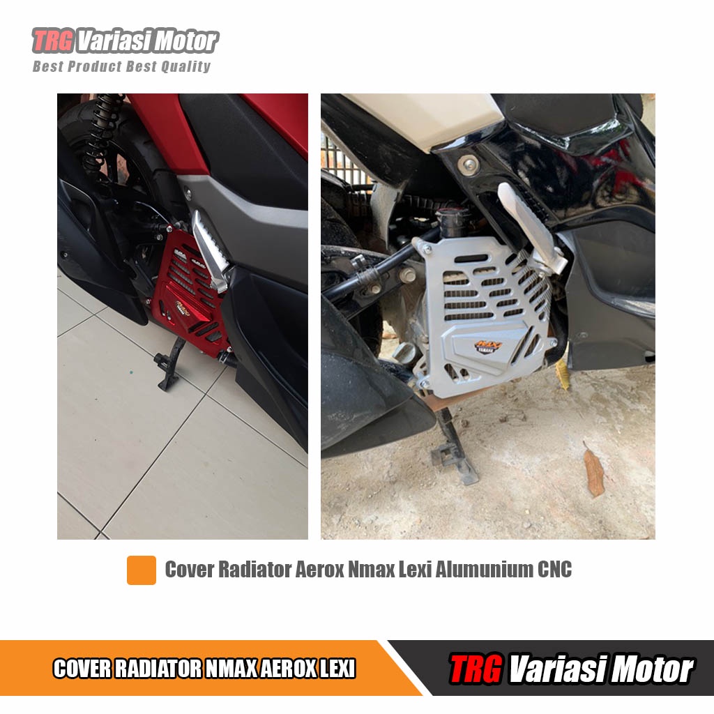 Jual Cover Radiator Aerox Nmax Lexi Tutup Radiator TRG Alumunium CNC 5 ...