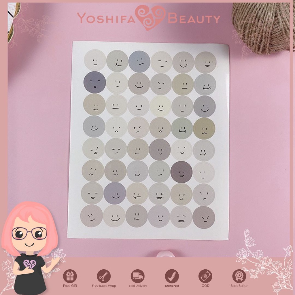 Jual Smiley Face Sticker | Emoji Sticker Deco Jurnal Diary Scrapbook ...