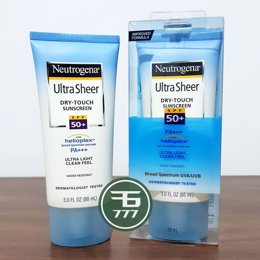 Jual Neutrogena Ultra Sheer Dry Touch Sunscreen Spf 50 Pa 88ml Shopee Indonesia