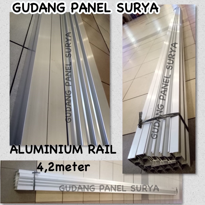 Jual Mounting Bracket Panel Surya Solar Panel Rail Aluminium Rail