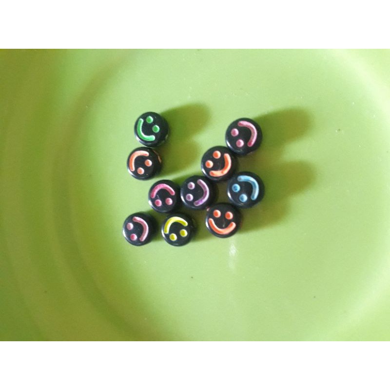 Jual manik smile kuning dan rainbow (10 pcs) | Shopee Indonesia