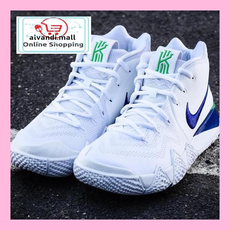 Jual Basket44 Sepatu Basket Nike Kyrie 4 White Deep Royal Blue Green Premium Quality Slt0 Shopee Indonesia