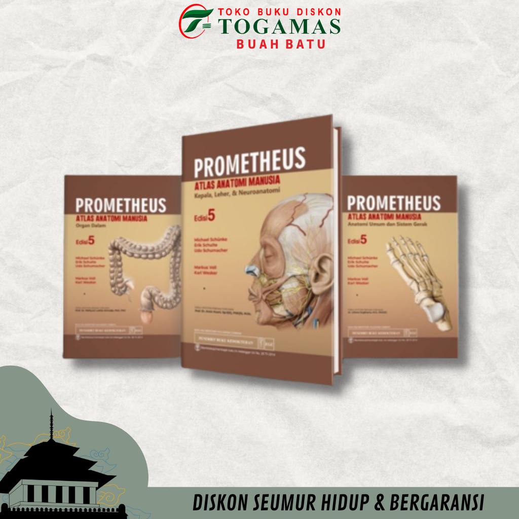 Jual PROMETHEUS SET (ATLAS ANATOMI MANUSIA ANATOMI UMUM DAN SISTEM ...