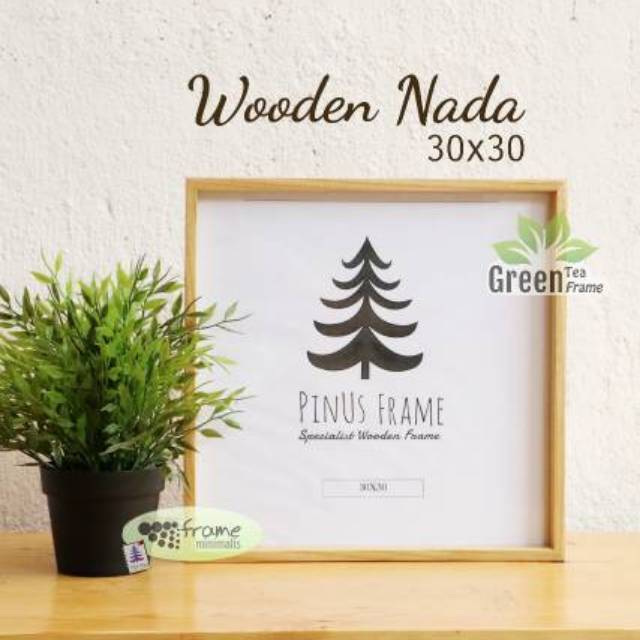 Jual Frame Foto Kayu Ukr 30x30 Wooden Nadabingkai Foto Minimalis Motif