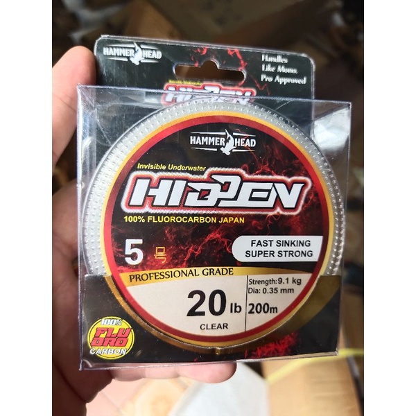 Jual senar pancing leader hidden flouro carbon 200 m asli 100 persen ...