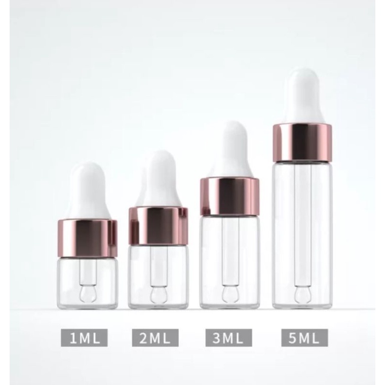 Jual Botol Essential Oil Mini Dropper Rose Gold Glass Dropper Bottle ...