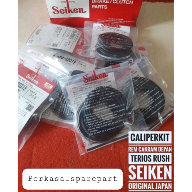 Jual Kaliper Caliper Kit Karet Seal Piston Rem Cakram Depan Terios Rush SEIKEN Japan Jepang
