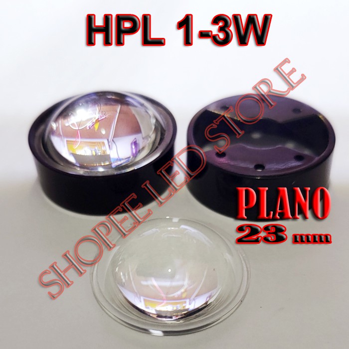 Jual CONVEC LENS LENSA PLANO HPL LED 1W 3W 5W LED DRIVER LAMPU SOROT ...