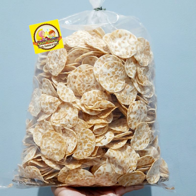 Jual 2 Kg Keripik Tempe Oven Mini Spesial per Bal - Duo Bocil Snack ...