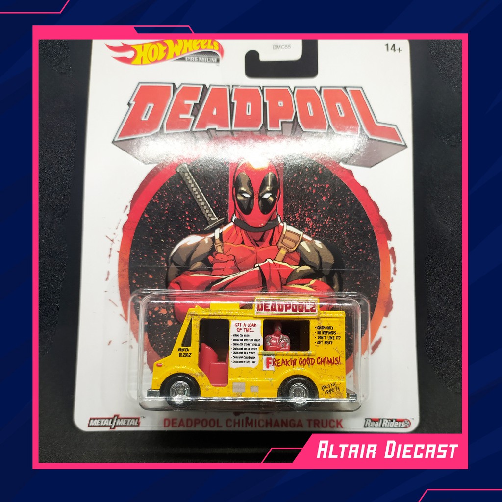 Jual Hot wheels premium Deadpool Chimichanga Truck (Mobil mainan ...