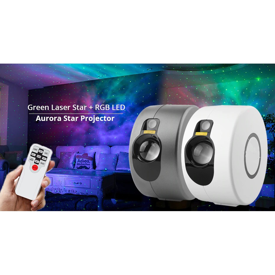 Jual Remote Laser Galaxy Starry Sky Projector Aurora LED RGB - Lampu ...