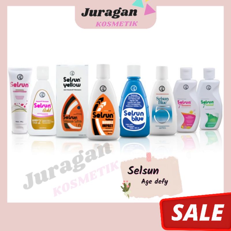 ♥JK♥ SELSUN Shampoo Conditioner Series | Sampo Anti Ketombe | Blue 5 Yellow Gold 7 Herbal Flower
