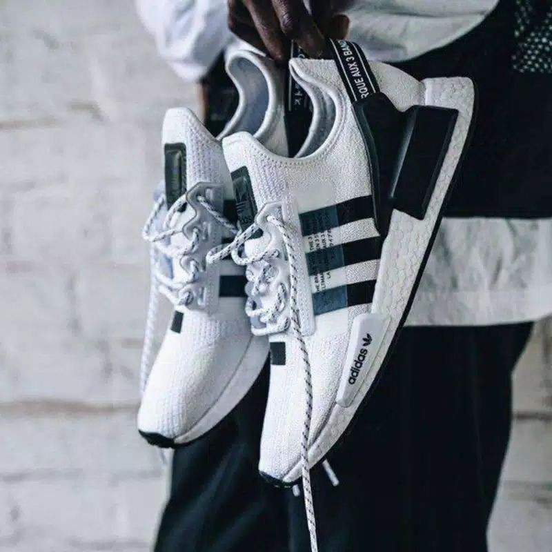 Adidas NMD R1 V2 Runner White Black Premium Original