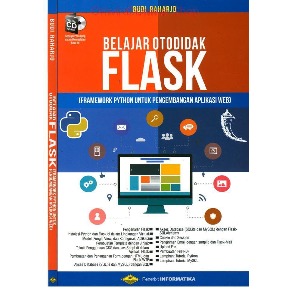 Jual Belajar Coding Pemrograman Otodidak Flask Framework Python Untuk ...