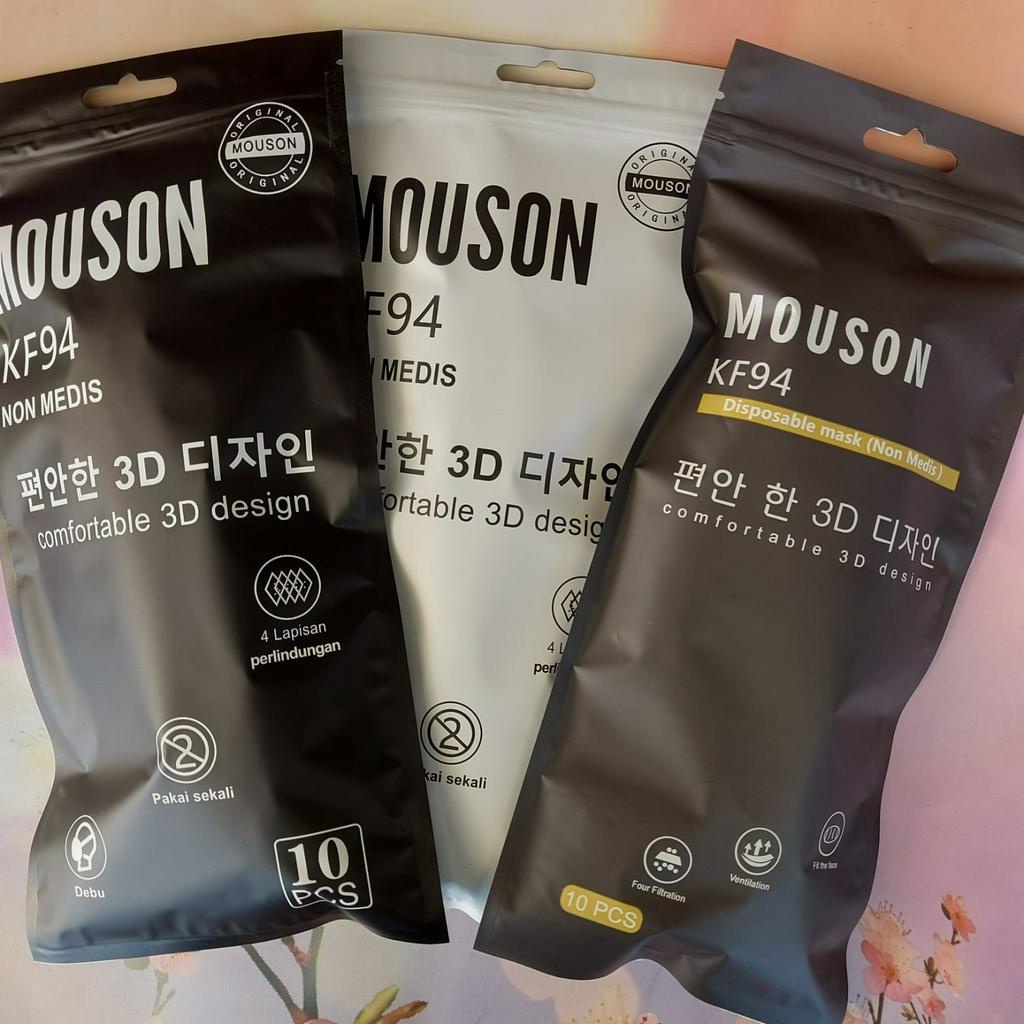 Jual MASKER BASIC KF94 KF 94 PUTIH HITAM ABU PER PACK 10 PCS ORIGINAL ...