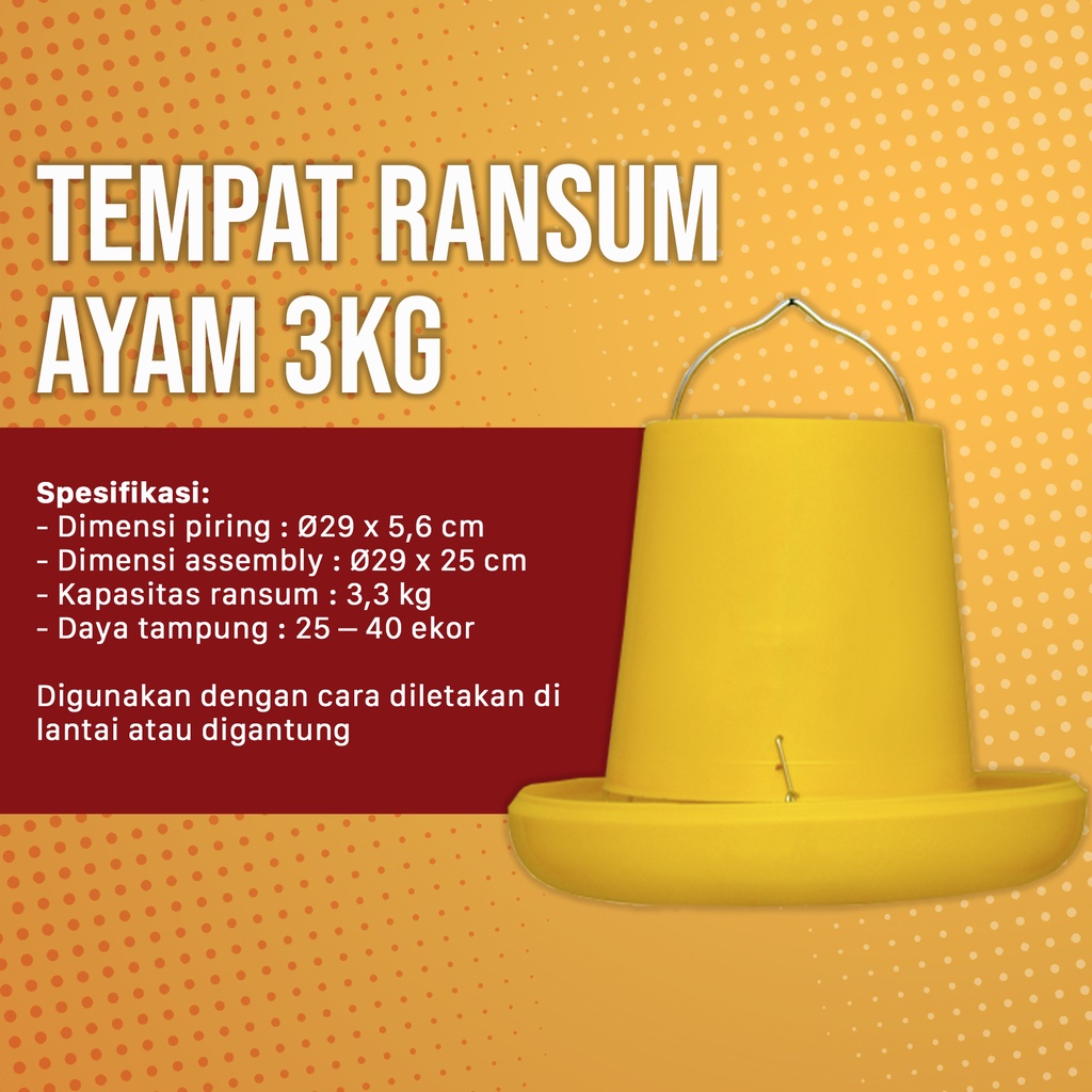 Jual TEMPAT RANSUM AYAM 3 KG / TRA 3 KG MEDION | Shopee Indonesia