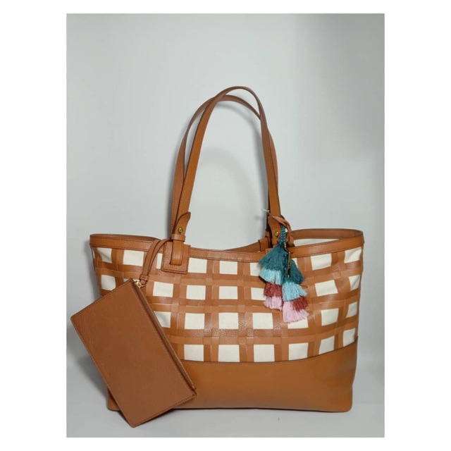 Fossil rachel best sale tote tan