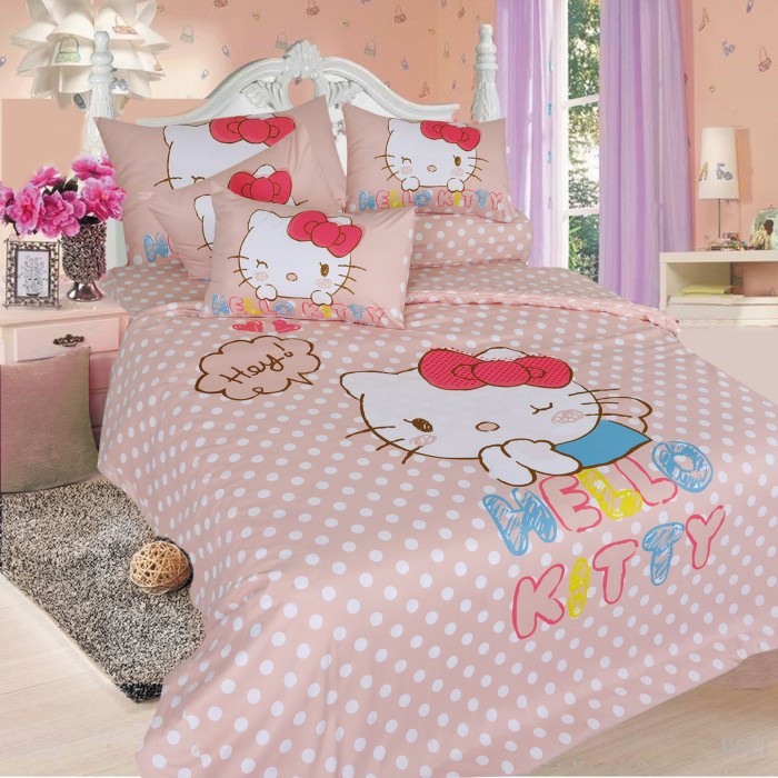Jual Rise Sprei Hello Kitty Single 100X200 Lovely Original Sanrio ...