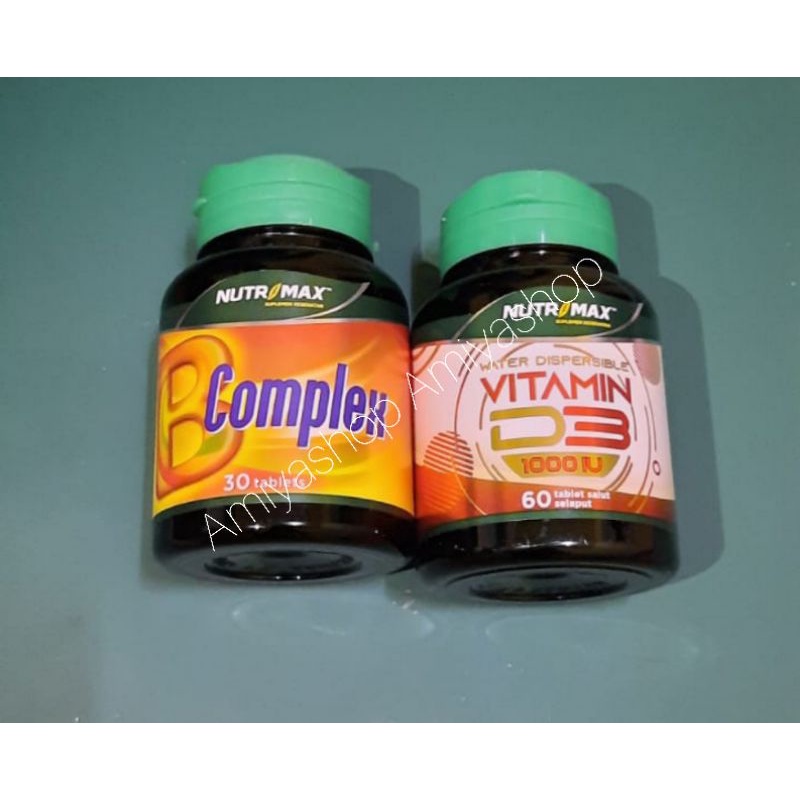 Jual PROMO BUNDLING NUTRIMAX B COMPLEX 30 TABLET D3 1000IU 60 TABLET Shopee Indonesia